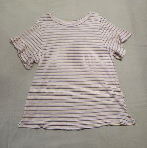 Old Navy Multi-Colored Stripped Top | size L